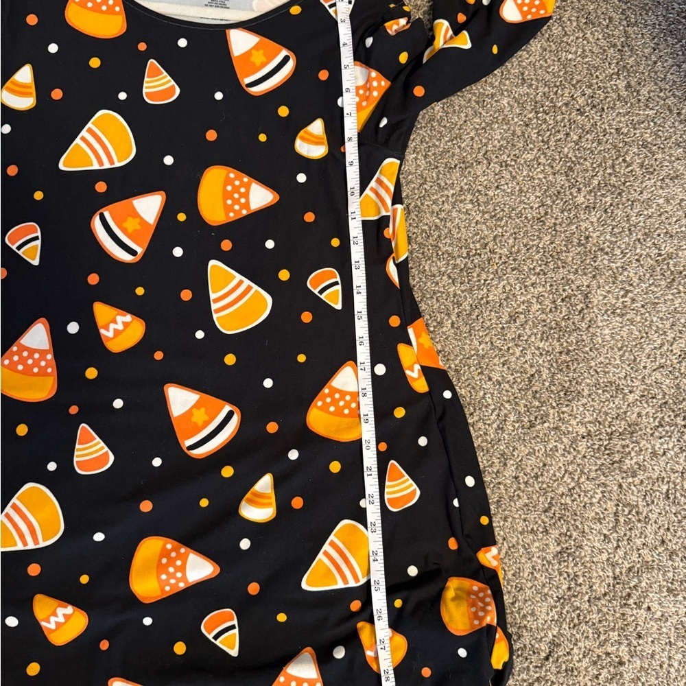 St. John's Bay Black and Orange Mini Dress - Picture 5 of 5